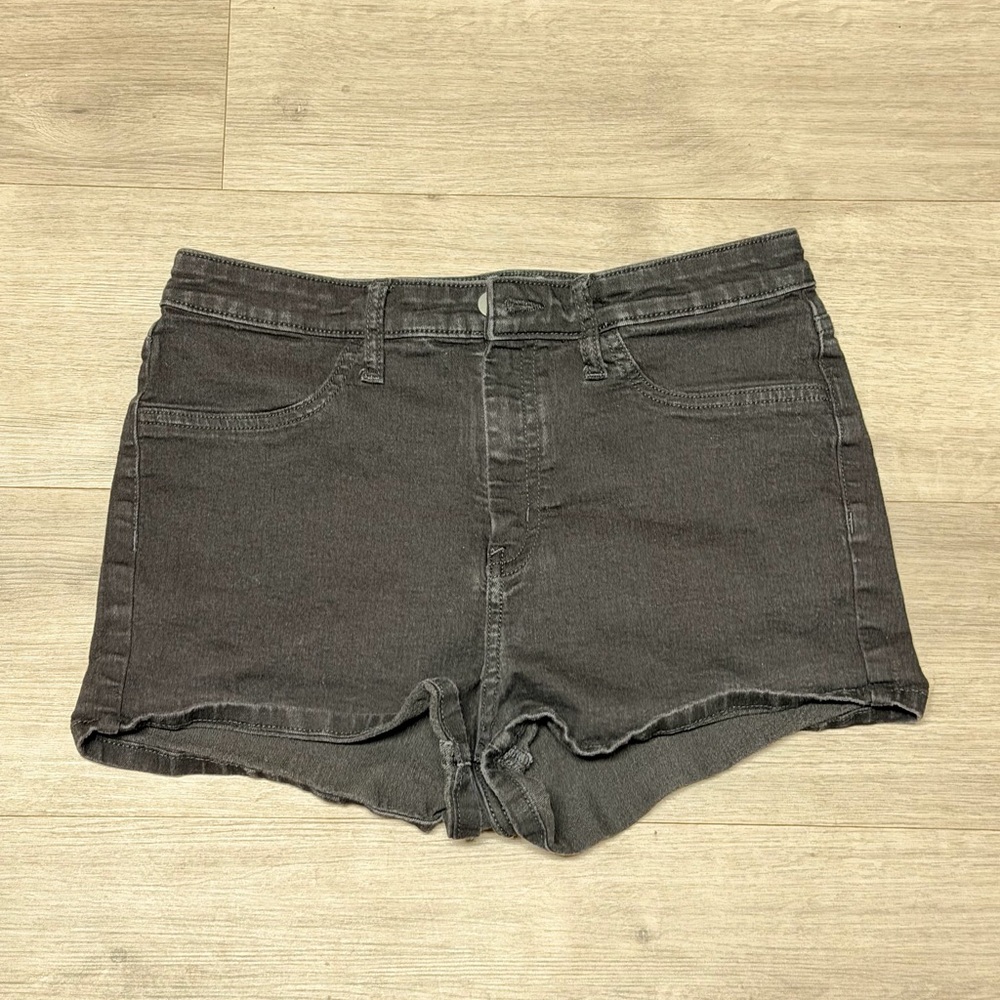 Women's Black Denim Shorts